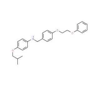 4-Isobutoxy-N-[4-(2-phenoxyethoxy)benzyl]aniline - chemical structure image