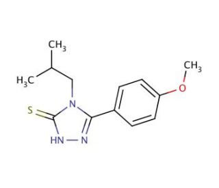 4-Isobutyl-5-(4-methoxy-phenyl)-4H-[1,2,4]triazole-3-thiol - chemical structure image