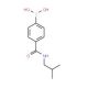 4-(Isobutylaminocarbonyl)benzeneboronic acid (CAS 850568-13-7) - chemical structure image