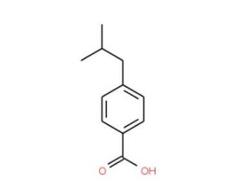 4-isobutylbenzoic acid (CAS 38861-88-0) - chemical structure image