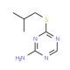4-(Isobutylthio)-1,3,5-triazin-2-amine - chemical structure image