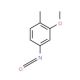 4-isocyanato-2-methoxy-1-methylbenzene (CAS 61386-73-0) - chemical structure image