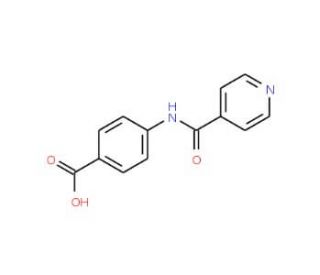 4-(isonicotinoylamino)benzoic acid - chemical structure image