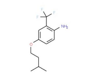 4-(Isopentyloxy)-2-(trifluoromethyl)aniline - chemical structure image