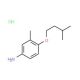 4-(Isopentyloxy)-3-methylaniline hydrochloride - chemical structure image