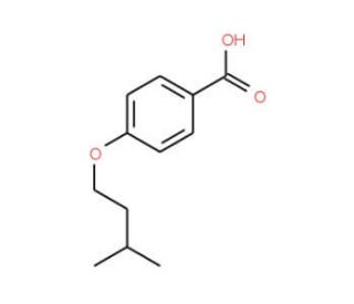 4-(Isopentyloxy)benzoic acid (CAS 2910-85-2) - chemical structure image