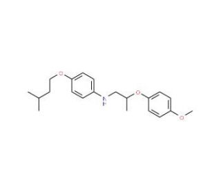 4-(Isopentyloxy)-N-[2-(4-methoxyphenoxy)propyl]-aniline - chemical structure image