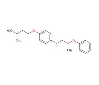4-(Isopentyloxy)-N-(2-phenoxypropyl)aniline - chemical structure image