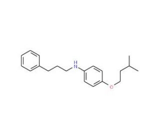 4-(Isopentyloxy)-N-(3-phenylpropyl)aniline - chemical structure image