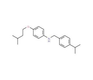 4-(Isopentyloxy)-N-(4-isopropylbenzyl)aniline - chemical structure image