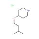 4-(Isopentyloxy)piperidine hydrochloride - chemical structure image