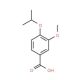 4-Isopropoxy-3-methoxy-benzoic acid (CAS 3535-33-9) - chemical structure image