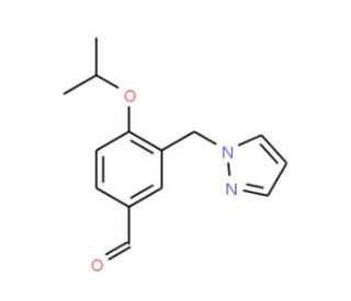 4-Isopropoxy-3-pyrazol-1-ylmethyl-benzaldehyde - chemical structure image