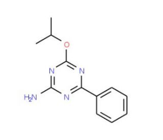 4-Isopropoxy-6-phenyl-1,3,5-triazin-2-amine - chemical structure image