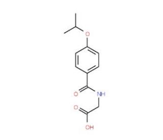 (4-Isopropoxy-benzoylamino)-acetic acid (CAS 51220-54-3) - chemical structure image