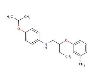 4-Isopropoxy-N-[2-(3-methylphenoxy)butyl]aniline - chemical structure image