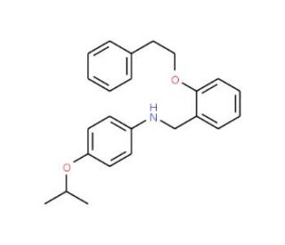 4-Isopropoxy-N-[2-(phenethyloxy)benzyl]aniline - chemical structure image