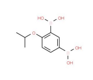 4-Isopropoxybenzene-1,3-bisboronic acid (CAS 850568-40-0) - chemical structure image
