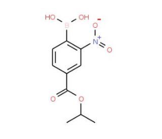 4-(Isopropoxycarbonyl)-2-nitrophenylboronic acid (CAS 1150114-61-6) - chemical structure image