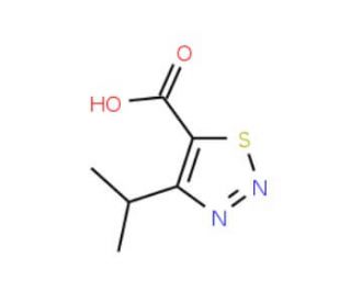 4-Isopropyl-1,2,3-thiadiazole-5-carboxylic acid (CAS 183302-68-3) - chemical structure image