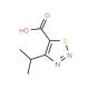 4-Isopropyl-1,2,3-thiadiazole-5-carboxylic acid (CAS 183302-68-3) - chemical structure image