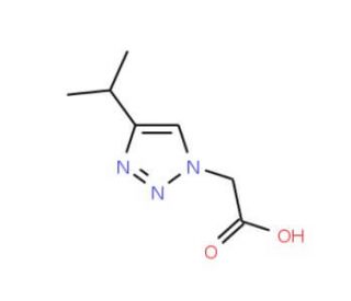 (4-Isopropyl-[1,2,3]triazol-1-yl)-acetic acid (CAS 887405-34-7) - chemical structure image