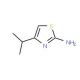 4-isopropyl-1,3-thiazol-2-amine (CAS 79932-20-0) - chemical structure image