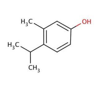 4-Isopropyl-3-methylphenol (CAS 3228-02-2) - chemical structure image