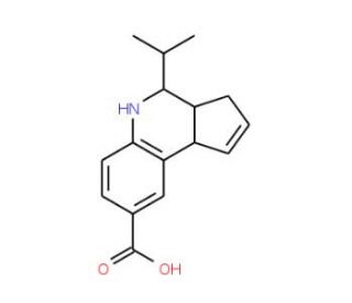 4-Isopropyl-3a,4,5,9b-tetrahydro-3H-cyclopenta[c]quinoline-8-carboxylic acid - chemical structure image