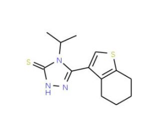 4-Isopropyl-5-(4,5,6,7-tetrahydro-1-benzothien-3-yl)-4H-1,2,4-triazole-3-thiol - chemical structure image