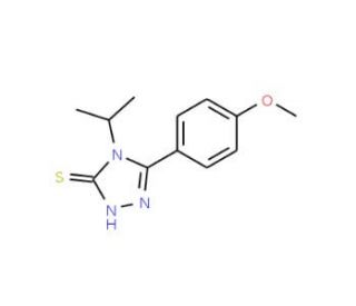4-Isopropyl-5-(4-methoxy-phenyl)-4H-[1,2,4]triazole-3-thiol - chemical structure image