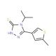 4-Isopropyl-5-(5-methylthien-3-yl)-4H-1,2,4-triazole-3-thiol - chemical structure image
