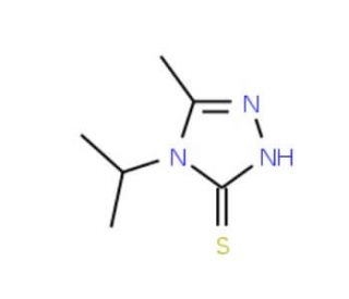 4-Isopropyl-5-methyl-4H-1,2,4-triazole-3-thiol (CAS 151519-23-2) - chemical structure image