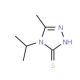 4-Isopropyl-5-methyl-4H-1,2,4-triazole-3-thiol (CAS 151519-23-2) - chemical structure image