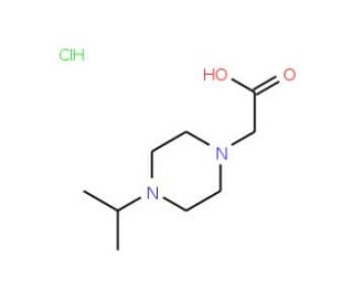 (4-Isopropyl-piperazin-1-yl)-acetic acid hydrochloride - chemical structure image