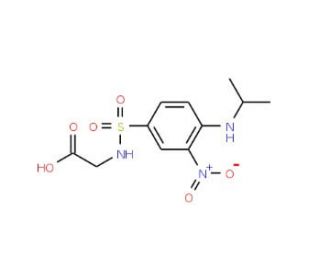 ({[4-(isopropylamino)-3-nitrophenyl]sulfonyl}amino)acetic acid - chemical structure image