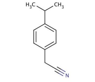 4-Isopropylphenylacetonitrile (CAS 4395-87-3) - chemical structure image