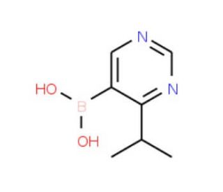 4-Isopropylpyrimidine-5-boronic acid (CAS 913835-27-5) - chemical structure image