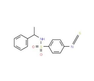 4-Isothiocyanato-N-(1-phenylethyl)-benzenesulfonamide - chemical structure image