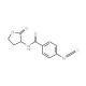 4-Isothiocyanatobenzoyl-dl-homoserine lactone (CAS 58394-58-4) - chemical structure image