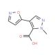 4-Isoxazol-5-yl-1-methyl-1H-pyrazole-5-carboxylic acid - chemical structure image
