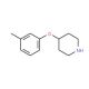 4-(m-Tolyloxy)piperidine (CAS 63843-46-9) - chemical structure image
