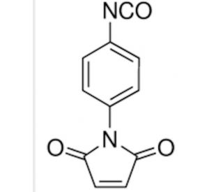 4-Maleimidophenyl isocyanate (CAS 123457-83-0) - chemical structure image
