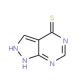 4-Mercapto-1H-pyrazolo[3,4-d]pyrimidine (CAS 5334-23-6) - chemical structure image
