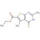 4-Mercapto-2,5-dimethyl-thieno[2,3-d]pyrimidine-6-carboxylic acid ethyl ester - chemical structure image