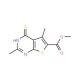 4-Mercapto-2,5-dimethyl-thieno[2,3-d]pyrimidine-6-carboxylic acid methyl ester - chemical structure image