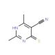 4-mercapto-2,6-dimethylpyrimidine-5-carbonitrile (CAS 13996-06-0) - chemical structure image