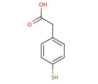 4-Mercaptophenylacetic Acid (CAS 39161-84-7) - chemical structure image