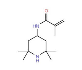4-Methacrylamido-2,2,6,6-tetramethylpiperidine (CAS 31582-46-4) - chemical structure image
