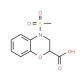 4-Methanesulfonyl-3,4-dihydro-2H-benzo[1,4]-oxazine-2-carboxylic acid - chemical structure image